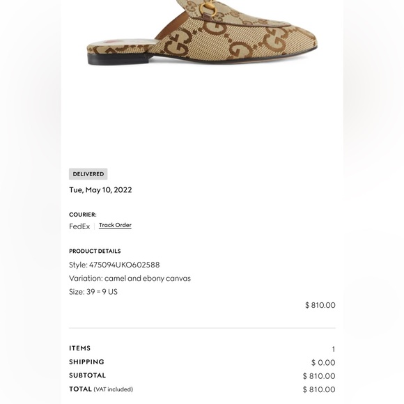 Gucci Princetown GG logo Canvas Loafer Mules in Rosewood - Picture 14 of 14